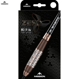 Mission Darts Steel Darts Zero 97,5% Tungsten Bronze Steeltip Darts Steeldart 24 g