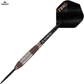 Mission Darts Steel Darts Zero 97,5% Tungsten Bronze Steeltip Darts Steeldart 24 g