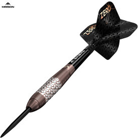 Mission Darts Steel Darts Zero 97,5% Tungsten Bronze Steeltip Darts Steeldart 28 g