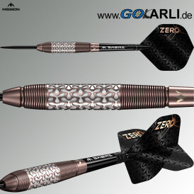 Mission Darts Steel Darts Zero 97,5% Tungsten Bronze Steeltip Darts Steeldart 30 g