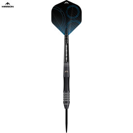 Mission Darts Steel Darts Precision 90% Tungsten Black Steeltip Darts Steeldart 23 g