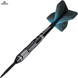 Mission Darts Steel Darts Precision 90% Tungsten Black Steeltip Darts Steeldart 23 g