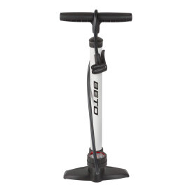 Beto Fahrradpumpe Luftpumpe Hochdruck-Standpumpe 11/160 S Stahl, mit Manometer und Softgriff