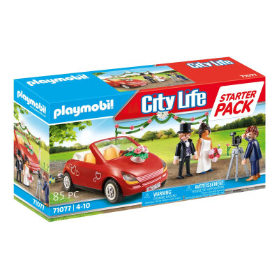 Playmobil City Life Starter Pack Hochzeit mit Spielzeug-Auto 71077