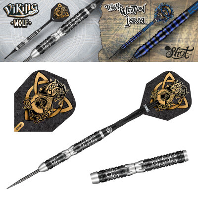 Shot Steel Darts Viking Wolf 90% Tungsten Steeltip Darts Steeldart