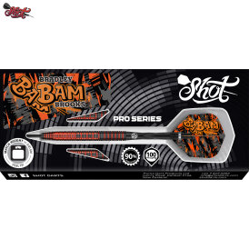 Shot Steel Darts Pro Series Bradley Brooks BamBam 90% Tungsten Steeltip Darts Steeldart