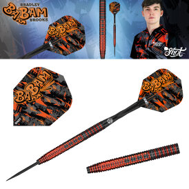 Shot Steel Darts Pro Series Bradley Brooks BamBam 90% Tungsten Steeltip Darts Steeldart 23 g