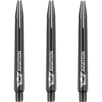 BULL´S NL Aviation Special Aluminium Shaft bedruckt mit Bulls Logo Dunkelgrau M Mittel