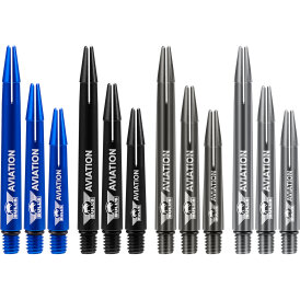 BULL´S NL Aviation Special Aluminium Shaft bedruckt mit Bulls Logo Dunkelgrau M Mittel