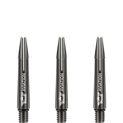 BULL´S NL Aviation Special Aluminium Shaft bedruckt mit Bulls Logo Dunkelgrau S Kurz