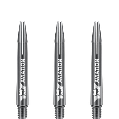 BULL´S NL Aviation Special Aluminium Shaft bedruckt mit Bulls Logo Grau IM Intermediate
