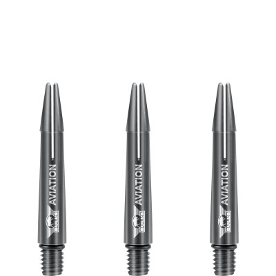 BULL´S NL Aviation Special Aluminium Shaft bedruckt mit Bulls Logo Grau S Kurz