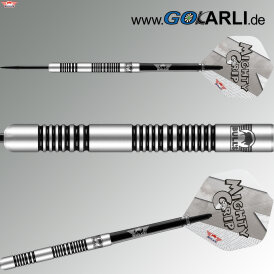 BULLS NL Steel Darts Lightning White Mighty Grip 90% Tungsten Steeltip Darts Steeldart
