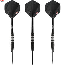 BULLS NL Steel Darts Lightning Black 90% Tungsten Steeltip Darts Steeldart 21 g