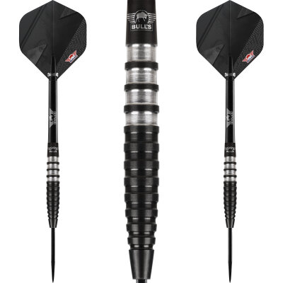 BULLS NL Steel Darts Lightning Black 90% Tungsten Steeltip Darts Steeldart 25 g