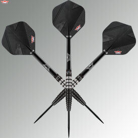BULLS NL Steel Darts Lightning Black 90% Tungsten Steeltip Darts Steeldart 25 g