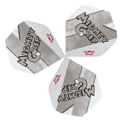 BULLS NL Dart Flight Series 100 Lightning White Mighty Grip Flights Std. Nr.2 Dartflight