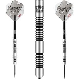 BULLS NL Steel Darts Lightning White Mighty Grip 90% Tungsten Steeltip Darts Steeldart 21 g