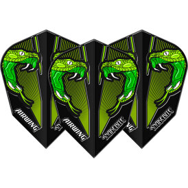 Red Dragon Flights Airwing Peter Wright Snakebite Moulded Dart Flight Dartflights 2023 V-Standard Grün F6900