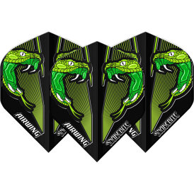Red Dragon Flights Airwing Peter Wright Snakebite Moulded Dart Flight Dartflights 2023 Standard Grün F6901