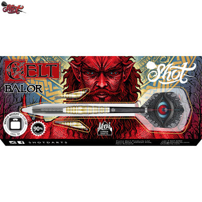 Shot Steel Darts Celt Balor 90% Tungsten Steeltip Darts Steeldart