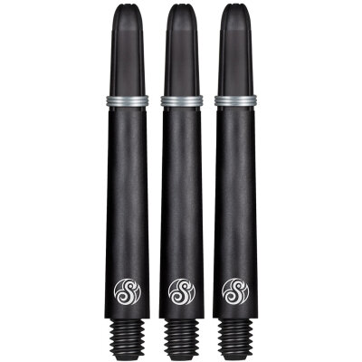 Shot Dart Shafts Koi Carbon mit Federring Schwarz M Mittel