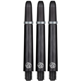 Shot Dart Shafts Koi Carbon mit Federring Schwarz M Mittel