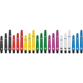 Shot Dart Shafts Koi Carbon mit Federring Blau S Kurz