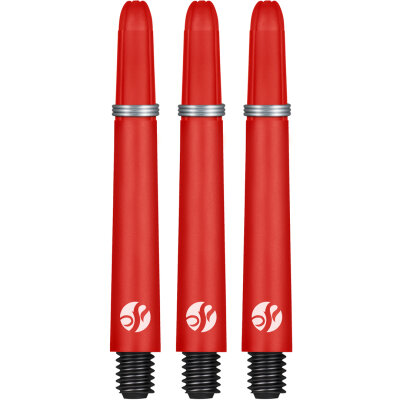 Shot Dart Shafts Koi Carbon mit Federring Rot M Mittel