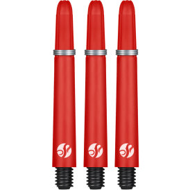 Shot Dart Shafts Koi Carbon mit Federring Rot M Mittel