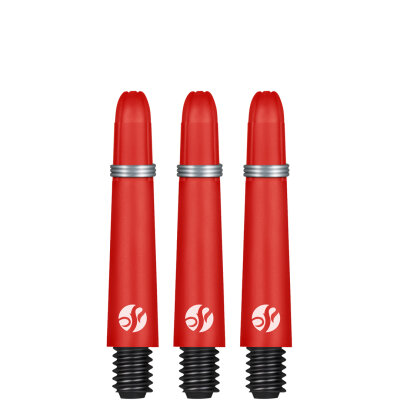 Shot Dart Shafts Koi Carbon mit Federring Rot S Kurz