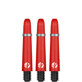 Shot Dart Shafts Koi Carbon mit Federring Rot S Kurz