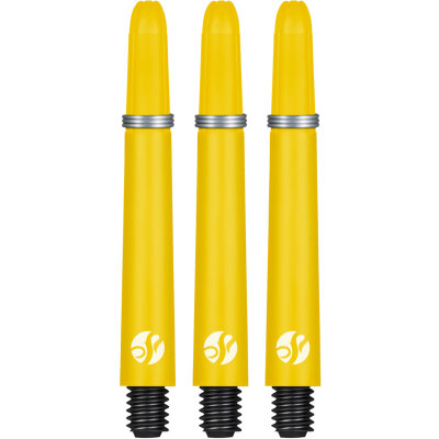 Shot Dart Shafts Koi Carbon mit Federring Gelb M Mittel
