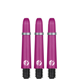 Shot Dart Shafts Koi Carbon mit Federring Pink S Kurz