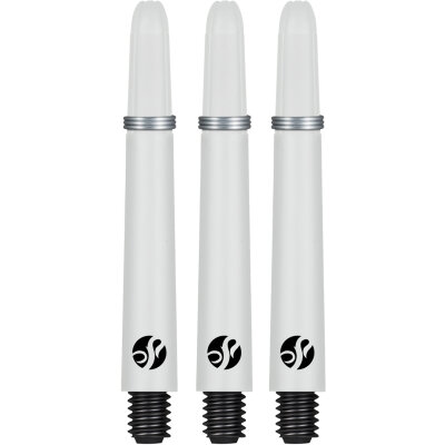 Shot Dart Shafts Koi Carbon mit Federring Weiß M Mittel