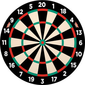 BULLS NL Magnetic Paper Dartboard Combi Set Dart Board Dartboard Dartscheibe