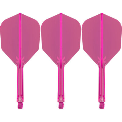 Target Dart K-Flex Neon Flight- Schaftsystem patentierten Twist-System Neon Pink Standard Nr.2 S Kurz