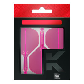 Target Dart K-Flex Neon Flight- Schaftsystem patentierten Twist-System Neon Pink Standard Nr.2 IM Intermediate