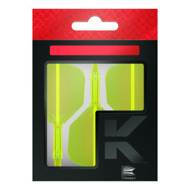 Target Dart K-Flex Neon Flight- Schaftsystem patentierten Twist-System Neon Gelb Standard Nr.6 M Mittel