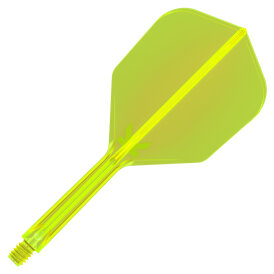 Target Dart K-Flex Neon Flight- Schaftsystem patentierten Twist-System Neon Gelb Standard Nr.2 M Mittel