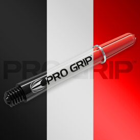 Target Pro Grip Shaft 3 3er Satz Dartshafts mit Aluminium Ring Mixed Schwarz/Weiß/Rot IM Intermediate