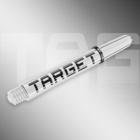 Target Pro Grip TAG Shaft 3 3er Satz Dartshafts mit Aluminium Ring Weiß/Schwarz S Kurz