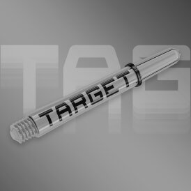 Target Pro Grip TAG Shaft 3 3er Satz Dartshafts mit Aluminium Ring Grau/Schwarz M Mittel