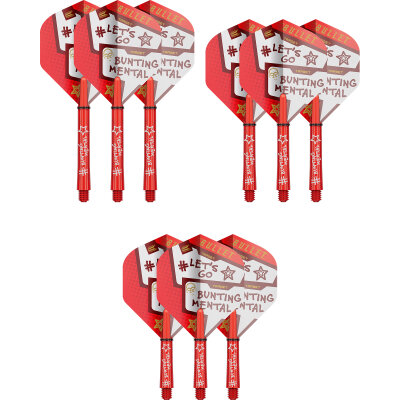 Target Dart Pro Grip Stephen Bunting Shaft mit Aluminium Ring & Pro Ultra Flight Nr.2 Flight&Shaft Kit