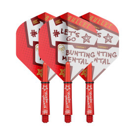 Target Dart Pro Grip Stephen Bunting Shaft mit Aluminium Ring & Pro Ultra Flight Nr.2 Flight&Shaft Kit