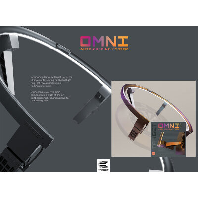 Target Dart Omni Autoscoring System, Integrierter Lichtring, mit 4 HD Kameras