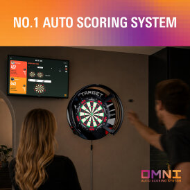 Target Dart Omni Autoscoring System, Integrierter Lichtring, mit 4 HD Kameras
