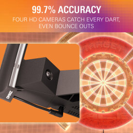 Target Dart Omni Autoscoring System, Integrierter Lichtring, mit 4 HD Kameras