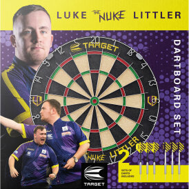 Target Dart Luke Littler The Nuke Dartboard Set incl. 2 Steeldart Sets