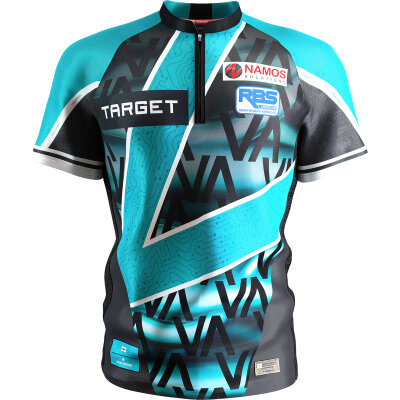 Target Darts Cool Play Playing Shirt Rob Cross Voltage Matchshirt Dart Shirt Dartshirt Trikot Design 2025